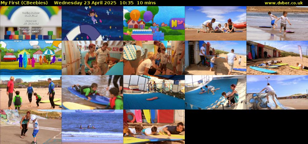 My First (CBeebies) Wednesday 23 April 2025 10:35 - 10:45