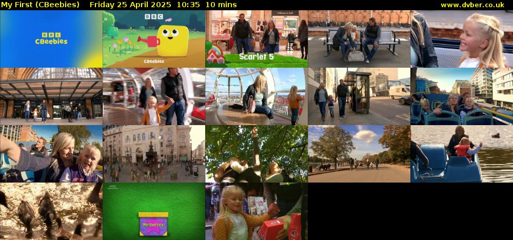 My First (CBeebies) Friday 25 April 2025 10:35 - 10:45