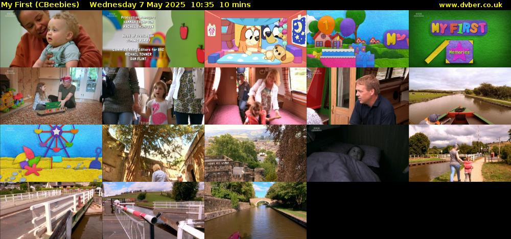 My First (CBeebies) Wednesday 7 May 2025 10:35 - 10:45