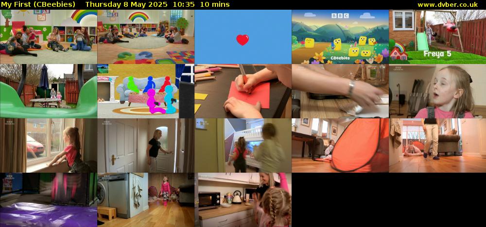My First (CBeebies) Thursday 8 May 2025 10:35 - 10:45