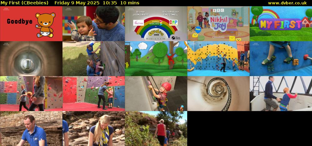 My First (CBeebies) Friday 9 May 2025 10:35 - 10:45