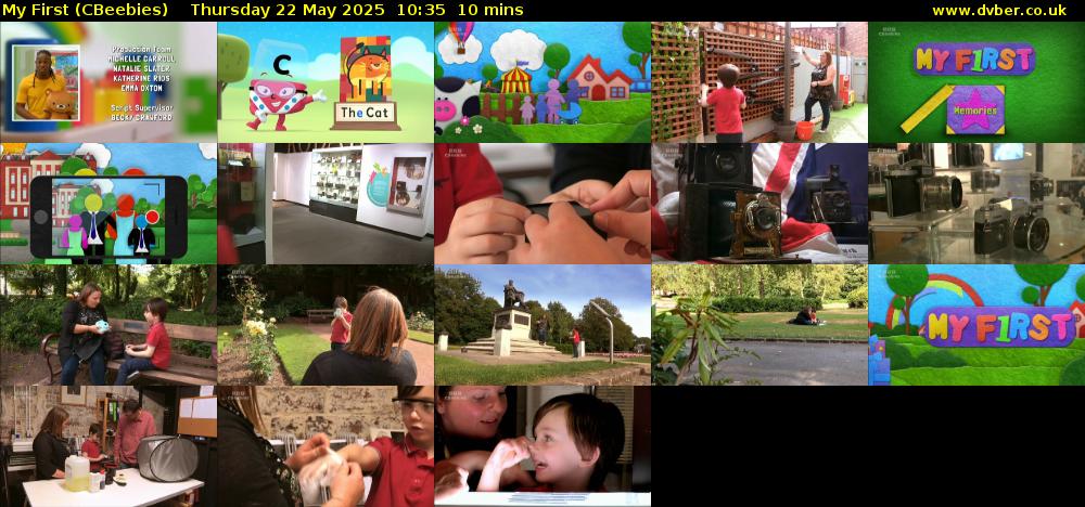 My First (CBeebies) Thursday 22 May 2025 10:35 - 10:45