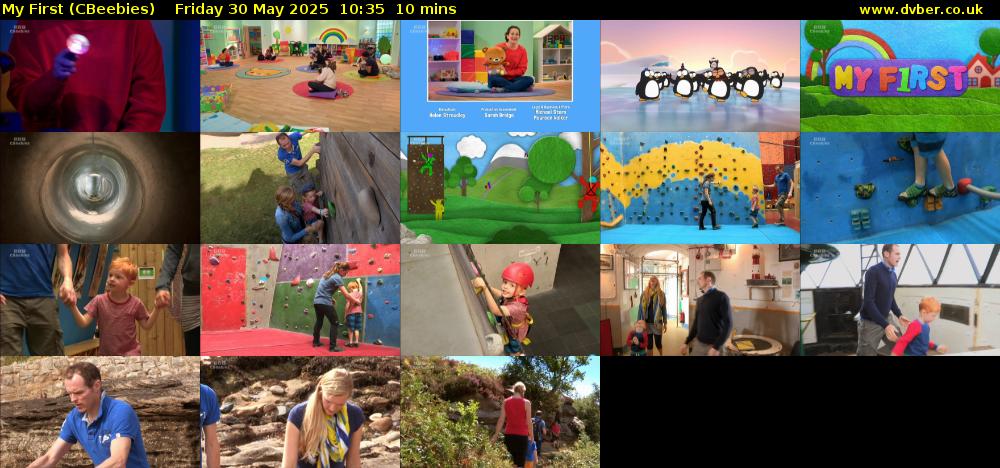 My First (CBeebies) Friday 30 May 2025 10:35 - 10:45