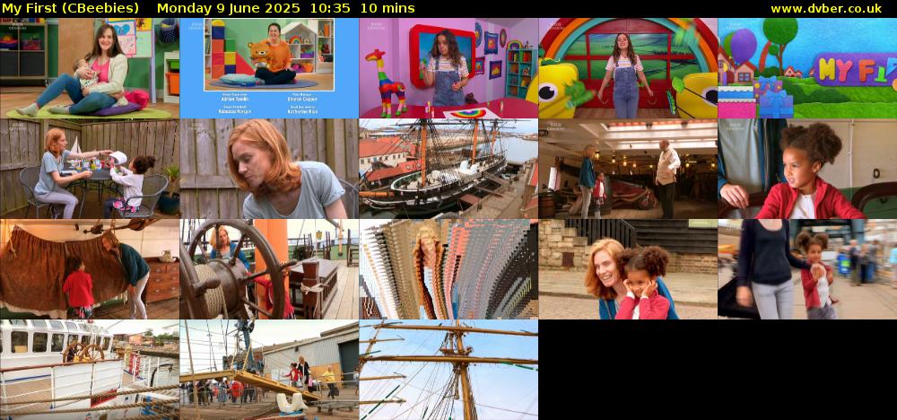 My First (CBeebies) Monday 9 June 2025 10:35 - 10:45