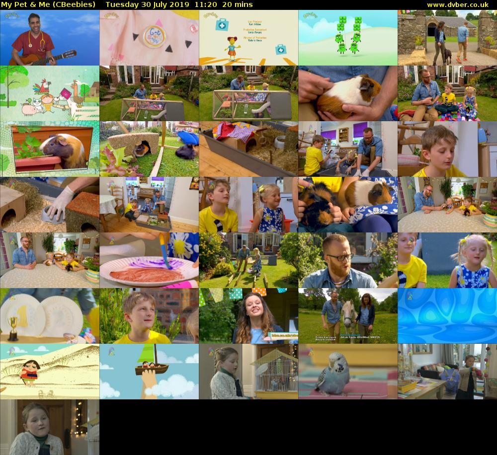 My Pet & Me (CBeebies) Tuesday 30 July 2019 11:20 - 11:40