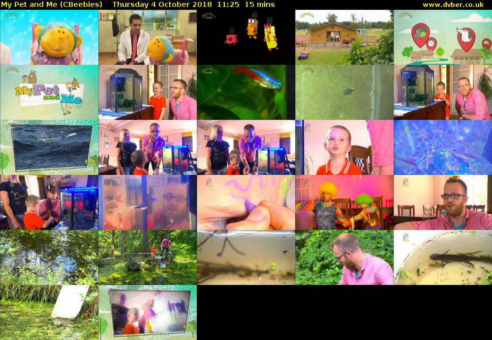 My Pet and Me (CBeebies) Thursday 4 October 2018 11:25 - 11:40