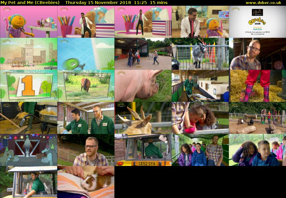 My Pet and Me (CBeebies) Thursday 15 November 2018 11:25 - 11:40