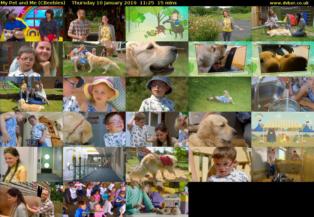 My Pet and Me (CBeebies) Thursday 10 January 2019 11:25 - 11:40