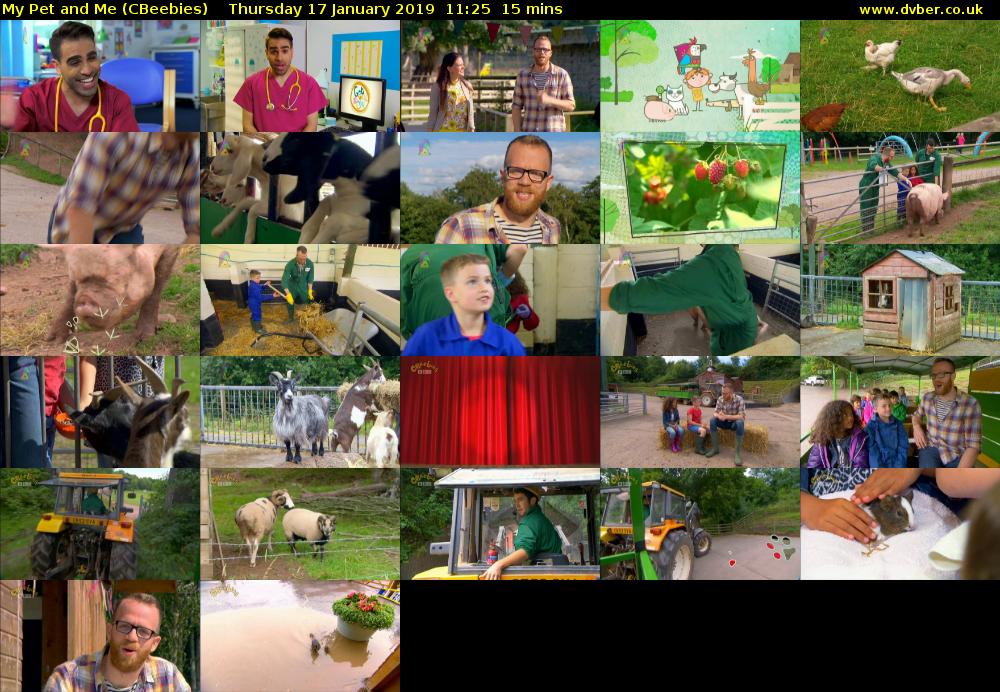 My Pet and Me (CBeebies) Thursday 17 January 2019 11:25 - 11:40