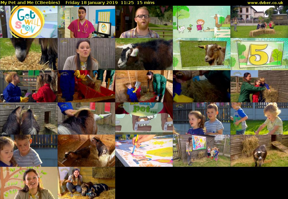 My Pet and Me (CBeebies) Friday 18 January 2019 11:25 - 11:40