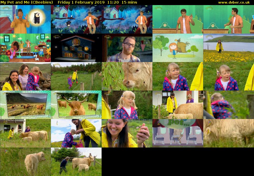 My Pet and Me (CBeebies) Friday 1 February 2019 11:20 - 11:35