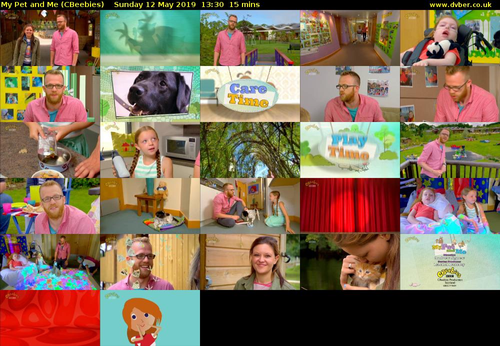 My Pet and Me (CBeebies) Sunday 12 May 2019 13:30 - 13:45