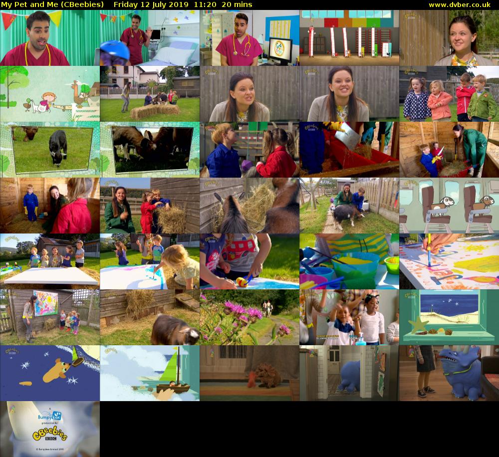 My Pet and Me (CBeebies) Friday 12 July 2019 11:20 - 11:40