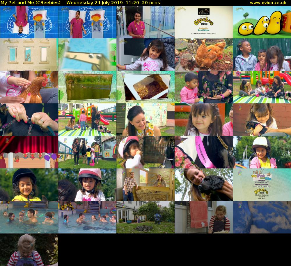 My Pet and Me (CBeebies) Wednesday 24 July 2019 11:20 - 11:40