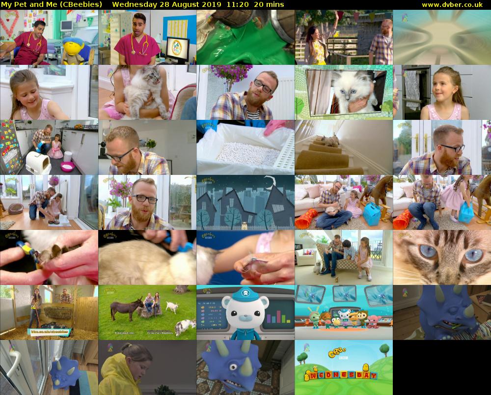 My Pet and Me (CBeebies) Wednesday 28 August 2019 11:20 - 11:40