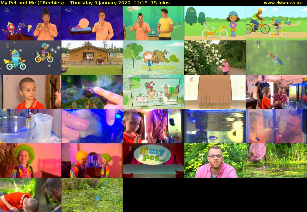 My Pet and Me (CBeebies) Thursday 9 January 2020 11:15 - 11:30