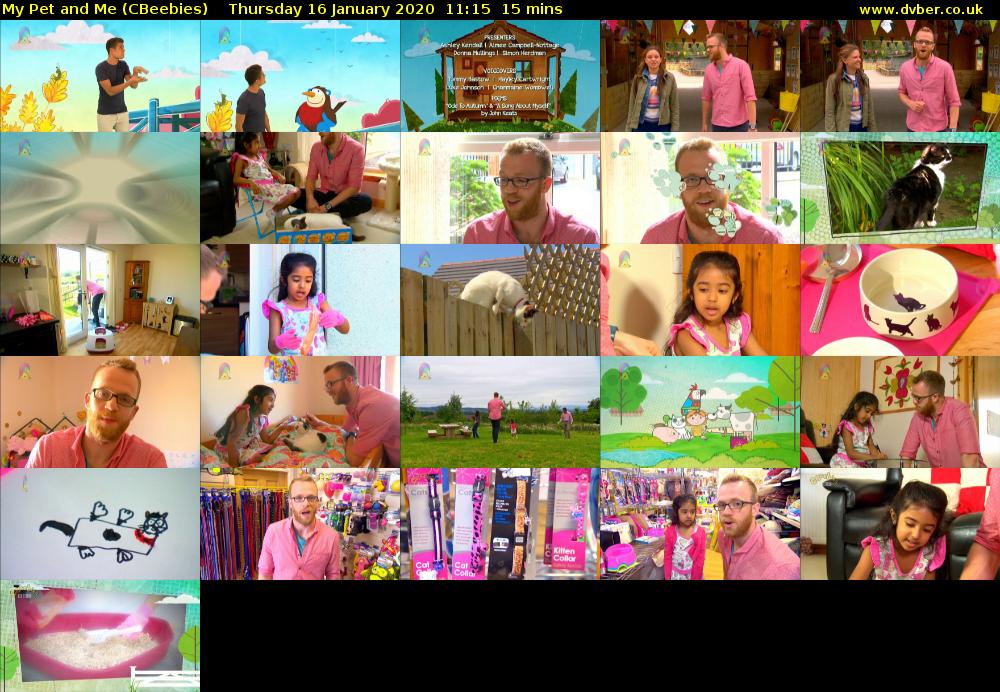 My Pet and Me (CBeebies) Thursday 16 January 2020 11:15 - 11:30