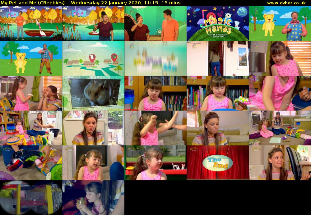 My Pet and Me (CBeebies) Wednesday 22 January 2020 11:15 - 11:30