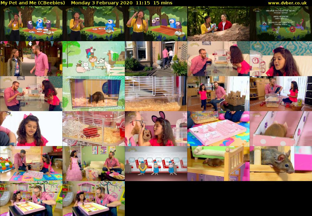 My Pet and Me (CBeebies) Monday 3 February 2020 11:15 - 11:30