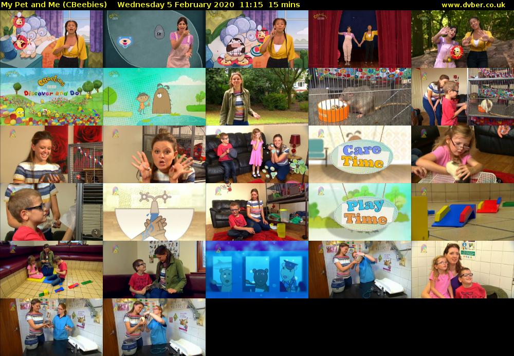 My Pet and Me (CBeebies) Wednesday 5 February 2020 11:15 - 11:30