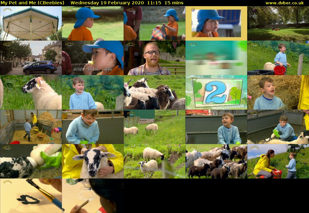 My Pet and Me (CBeebies) Wednesday 19 February 2020 11:15 - 11:30