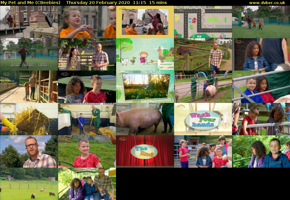 My Pet and Me (CBeebies) Thursday 20 February 2020 11:15 - 11:30