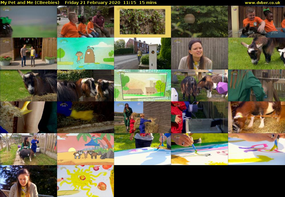 My Pet and Me (CBeebies) Friday 21 February 2020 11:15 - 11:30