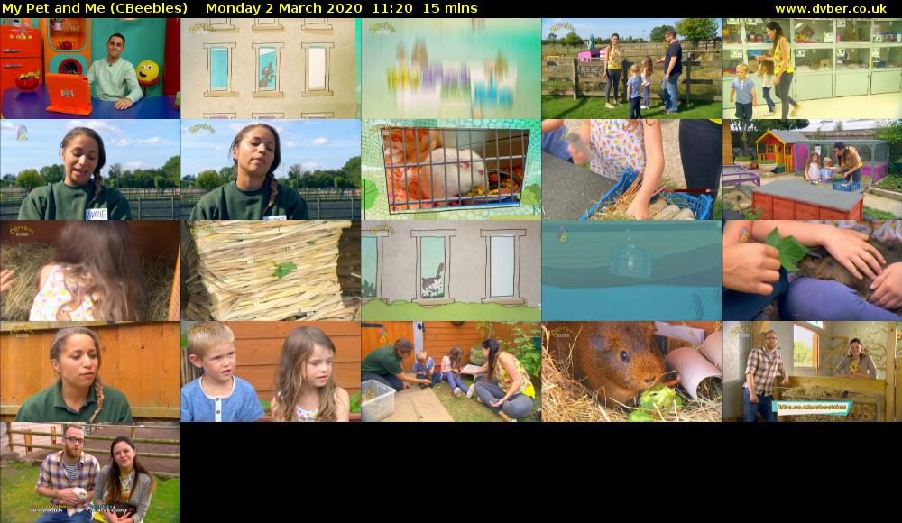 My Pet and Me (CBeebies) Monday 2 March 2020 11:20 - 11:35