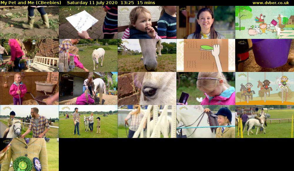 My Pet and Me (CBeebies) Saturday 11 July 2020 13:25 - 13:40