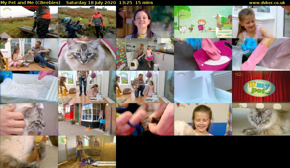 My Pet and Me (CBeebies) Saturday 18 July 2020 13:25 - 13:40