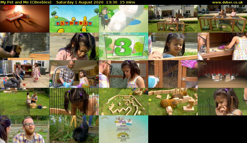 My Pet and Me (CBeebies) Saturday 1 August 2020 13:30 - 13:45
