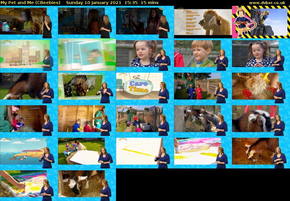 My Pet and Me (CBeebies) Sunday 10 January 2021 15:35 - 15:50