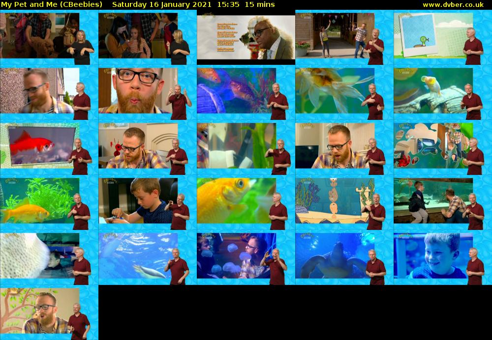 My Pet and Me (CBeebies) Saturday 16 January 2021 15:35 - 15:50