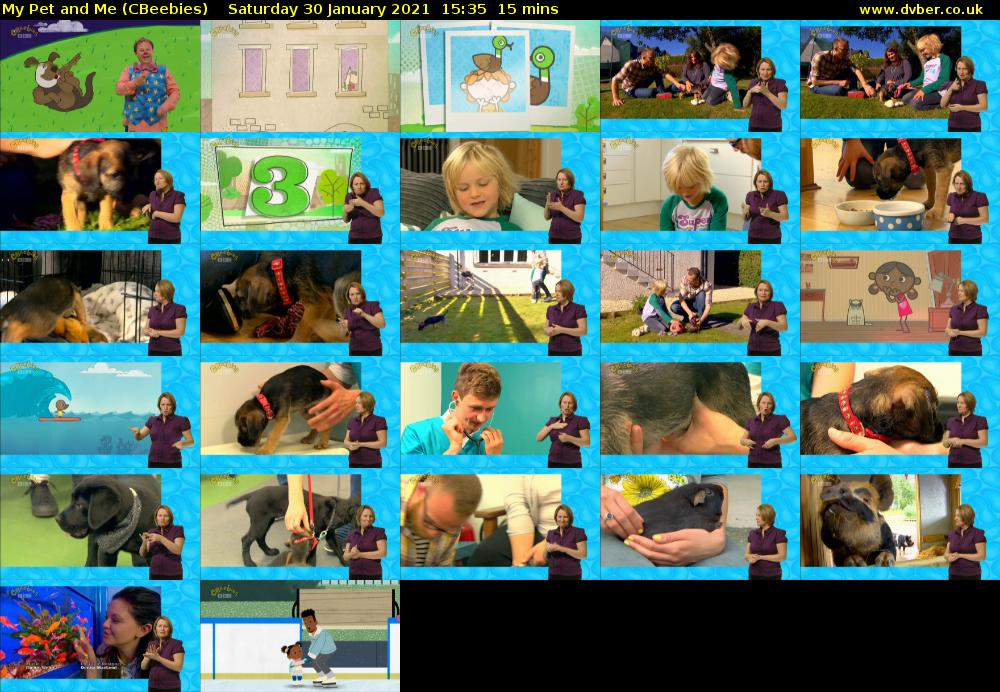 My Pet and Me (CBeebies) Saturday 30 January 2021 15:35 - 15:50