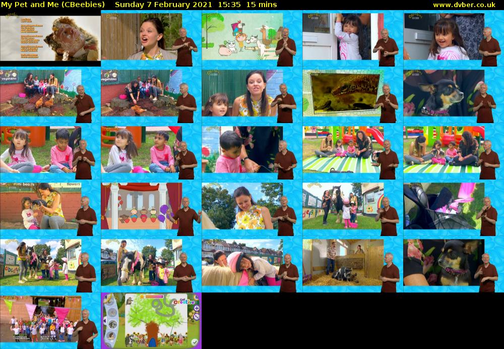 My Pet and Me (CBeebies) Sunday 7 February 2021 15:35 - 15:50