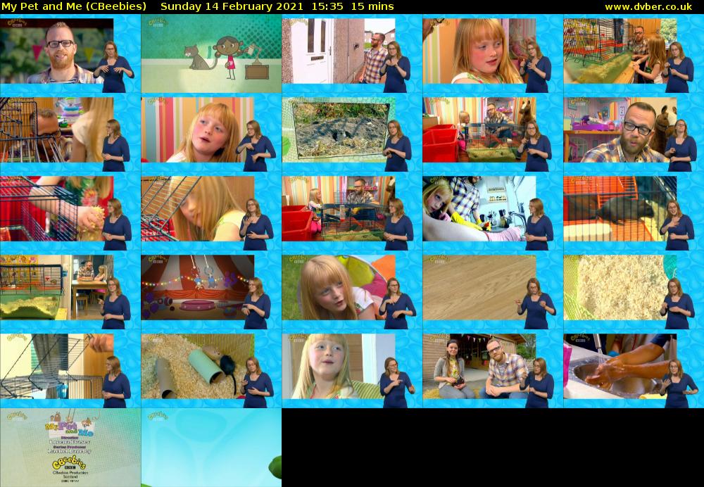 My Pet and Me (CBeebies) Sunday 14 February 2021 15:35 - 15:50