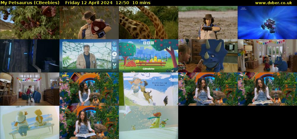 My Petsaurus (CBeebies) Friday 12 April 2024 12:50 - 13:00