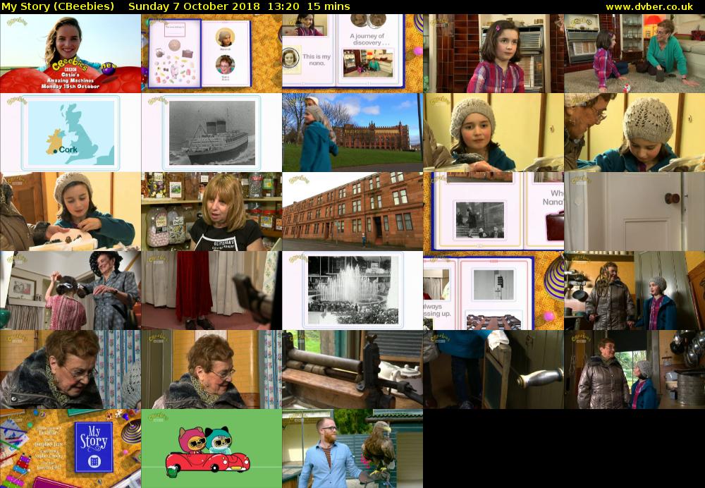 My Story (CBeebies) Sunday 7 October 2018 13:20 - 13:35