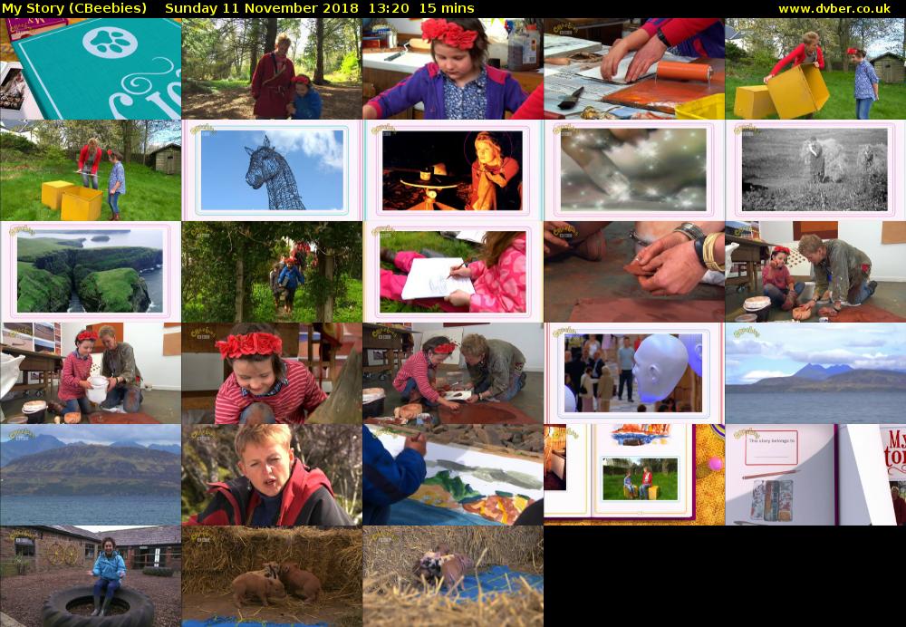 My Story (CBeebies) Sunday 11 November 2018 13:20 - 13:35