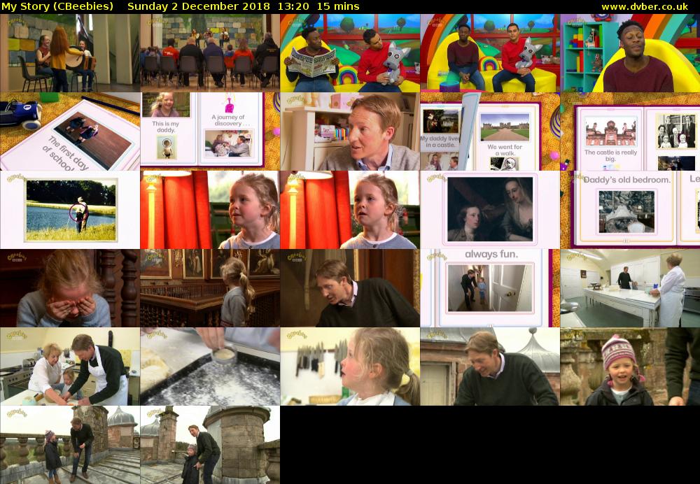 My Story (CBeebies) Sunday 2 December 2018 13:20 - 13:35