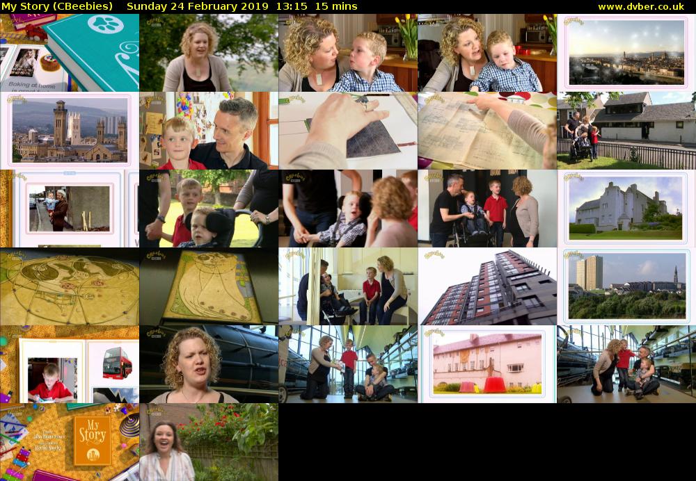 My Story (CBeebies) Sunday 24 February 2019 13:15 - 13:30