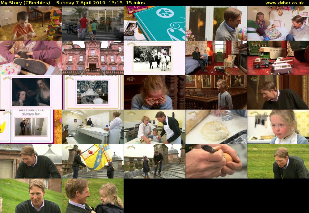 My Story (CBeebies) Sunday 7 April 2019 13:15 - 13:30