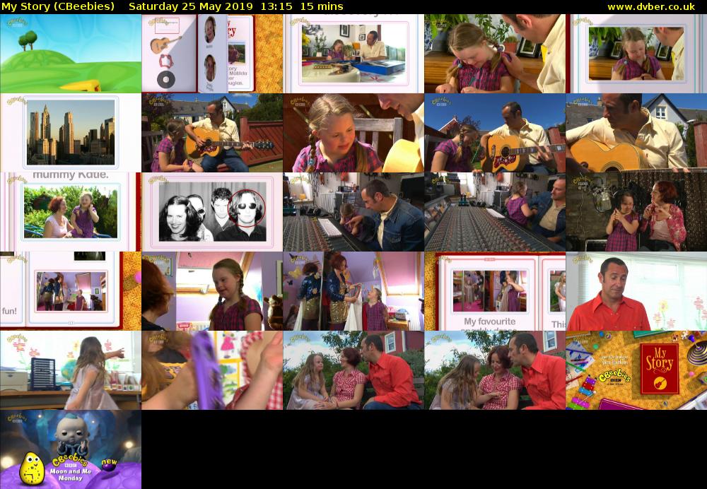 My Story (CBeebies) Saturday 25 May 2019 13:15 - 13:30
