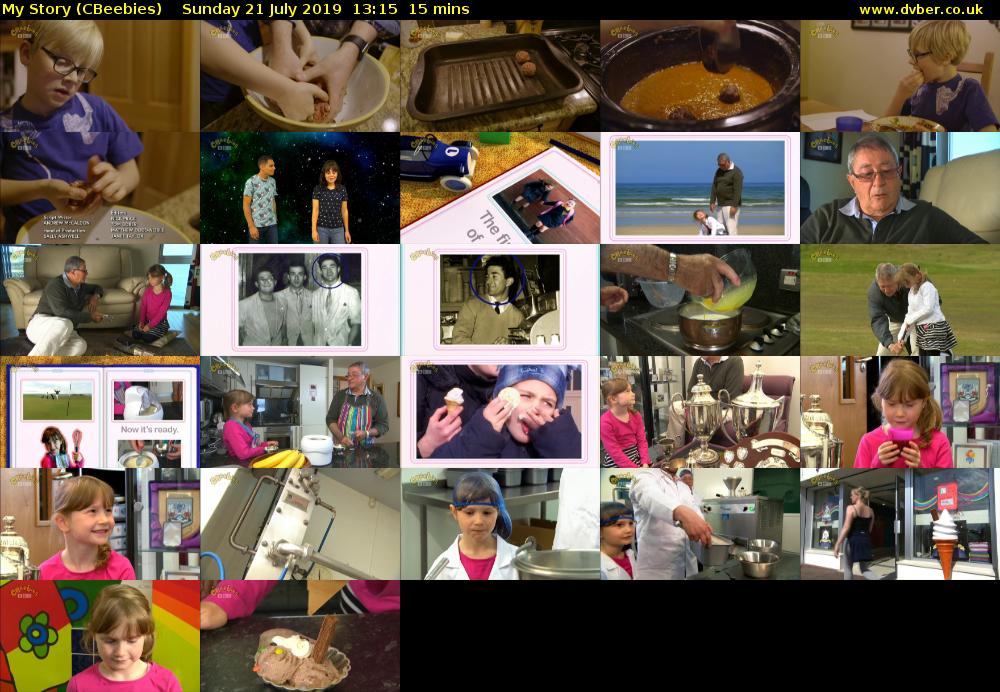 My Story (CBeebies) Sunday 21 July 2019 13:15 - 13:30