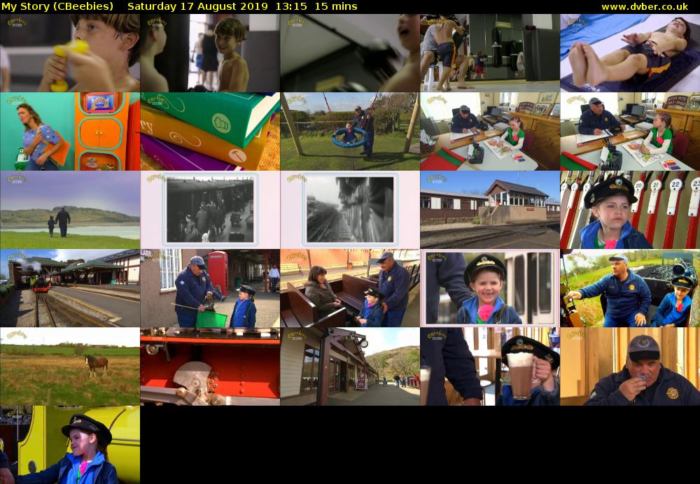 My Story (CBeebies) Saturday 17 August 2019 13:15 - 13:30