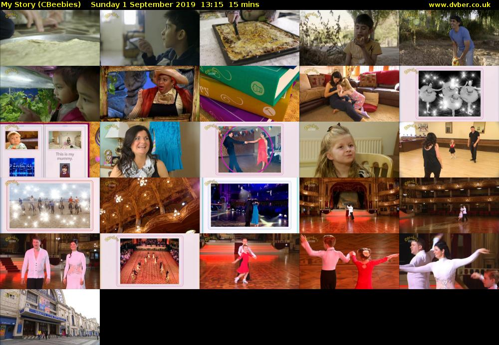 My Story (CBeebies) Sunday 1 September 2019 13:15 - 13:30