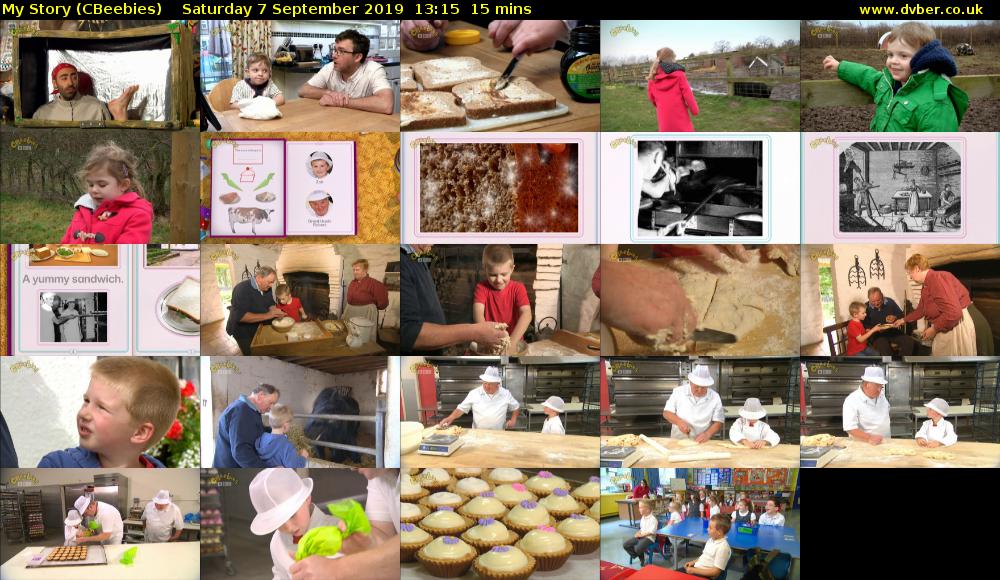 My Story (CBeebies) Saturday 7 September 2019 13:15 - 13:30