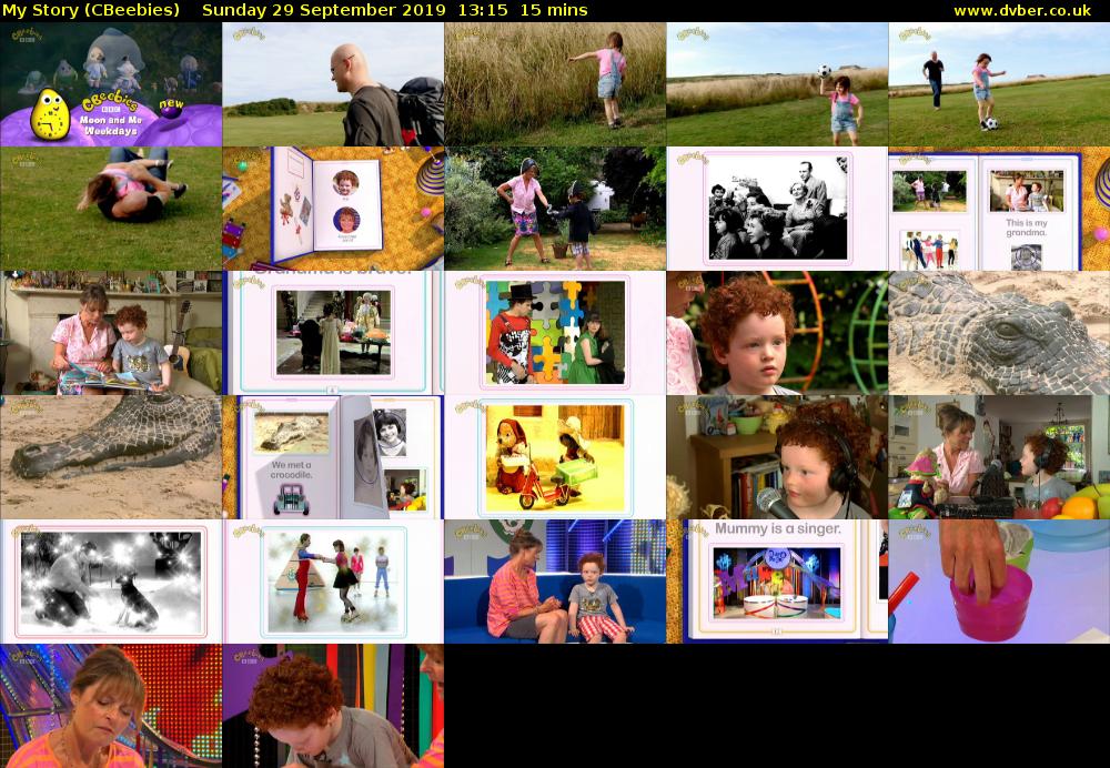 My Story (CBeebies) Sunday 29 September 2019 13:15 - 13:30