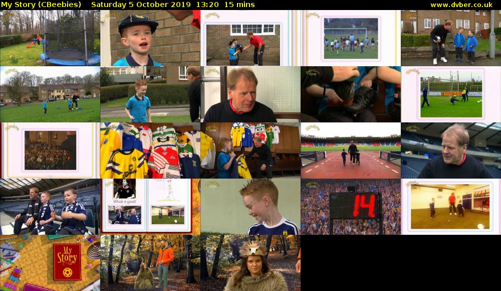 My Story (CBeebies) Saturday 5 October 2019 13:20 - 13:35
