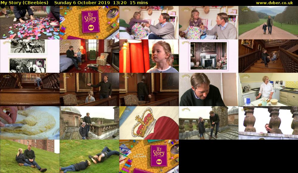 My Story (CBeebies) Sunday 6 October 2019 13:20 - 13:35